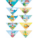 Bandanas Personalizadas Tropicais, Para Petshop.10 Unid P