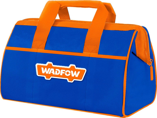 Bolso Porta Herramientas 16 P Base Rigida Impermeable Wadfow Color Azul Y Naranja