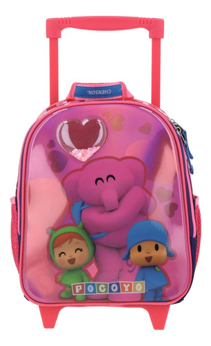 Mochila Pocoyo Corazones Primaria Py66096-p Chenson 