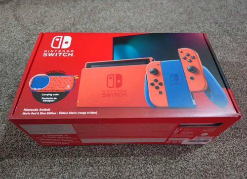 Nintendo Switch V2 - Mario Red & Blue