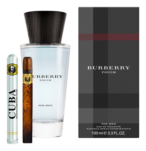Burberry Touch 100ml Caballero Original+perfume Cuba 35ml