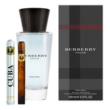 Burberry Touch 100ml Caballero Original+perfume Cuba 35ml