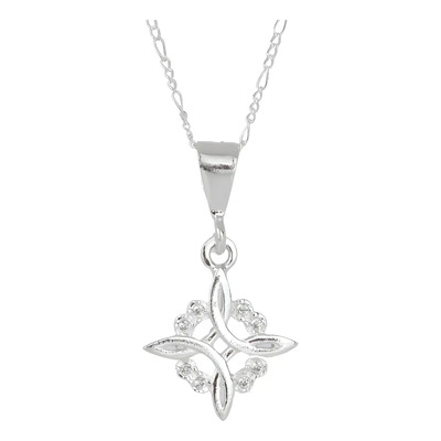 Amor Eterno - Dije Nudo De Bruja \u002F Plata Oro 24k Color Blanco | Meses sin interés