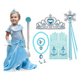 9pcs Princesa Elsa Frozen Accesorios Set/ Fiesta Decoración
