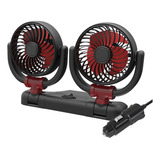 Ventilador De Coche De Doble Cabezal, Ventilador De Rojo 24v