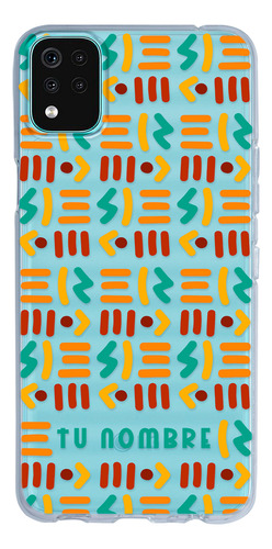 Funda Para LG Tribal Étnico Abstracto Con Nombre