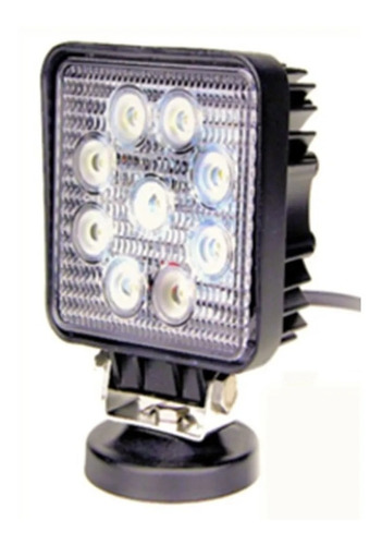 Faro Auxiliar Proyector 9 Led 27w Cuadrado Off Road 4x4 Moto