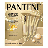  Ampola Pantene Hidro-cauterização - 3 Unidades De 15ml Cada