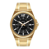 Relógio Orient Masculino Dourado Neo Sports Premium Mgss1224 Cor Do Fundo Preto