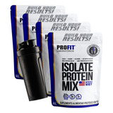 4 Whey Protein Isolado Isolate Mix Refil 900g + Coqueteleira