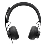 Auriculares Headset Logitech Zone Wired Con Microfono Usb Pc