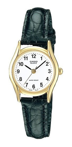 Reloj Casio Ltp-1094q-7b1 Para Dama Con Corea De Piel.