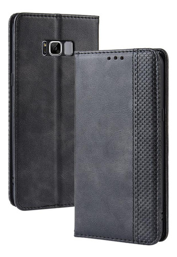 Funda Para Samsung Galaxy S8 Cierre Magnético Cuero De Pu