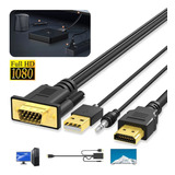 Hdmi A Vga Convertidor Pc Monitor De Con Audio/alimentación