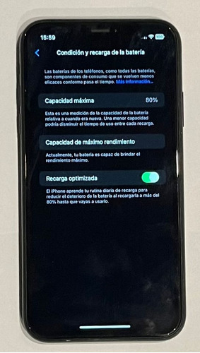 Apple iPhone XR 128 Gb - Negro 80% Bateria