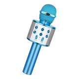 Hopemob Microfono Inalambrico Karaoke Con Bocina Bluetooth Color Azul