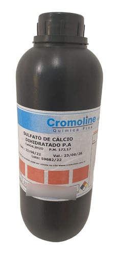 Sulfato De Cálcio Pa 2h2o 1 Kg + Cloreto Cálcio Pa 2h2o 1 Kg