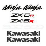 Adesivos Lateral Compatível Kawasaki Ninja Zx-6r 2012 Preta