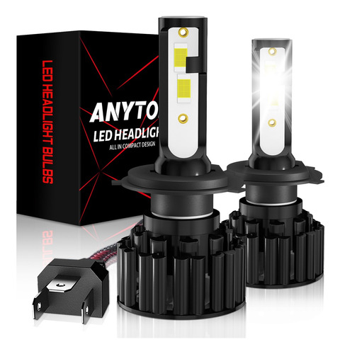 Kit De Faros Led H4 Alta Y Baja 6000k 8000k Para Auto Moto