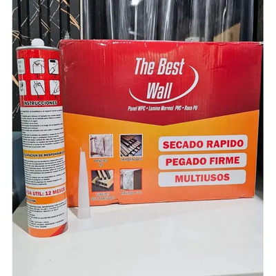 Pack 24 Silicon Pegamento Blanco 300 Ml Placa Lambrin Pu | Envío gratis