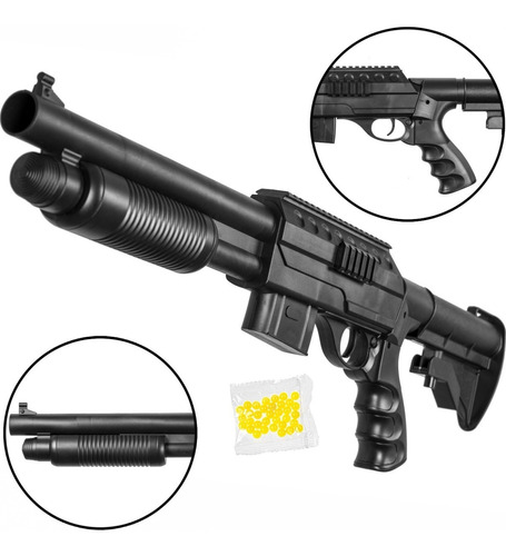 Escopeta Airsoft Replica Resorte Polímero Balines 6mm 0581d