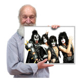 Painel Decorativo Bandas Rock Kiss Shock Rock 42x29cm 08