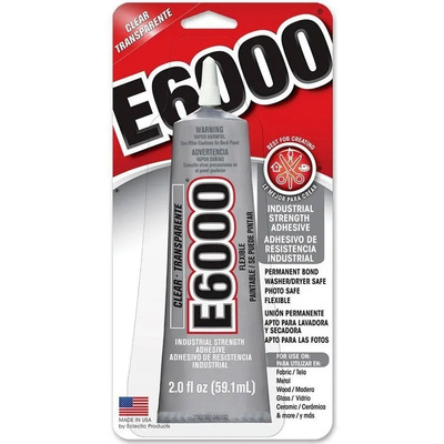 Pegamento Líquido E6000 Transparente 2.0 fl oz Industrial Multiusos | MercadoLibre