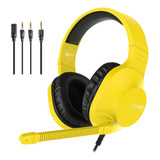 Headset Gamer Sades Para Ps4 Vr Xbox Cel Nintendo Switch Spirits Amarelo