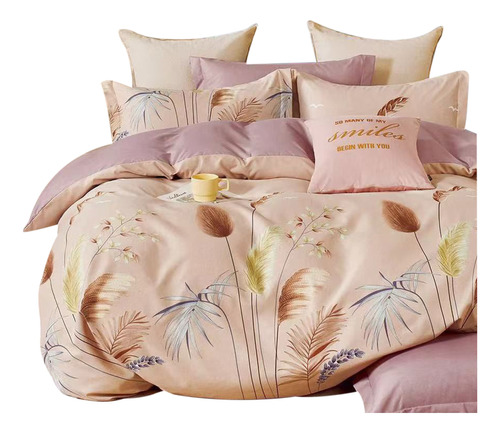 Funda Duvet Estampado Flores Suaves Doble My Home Store