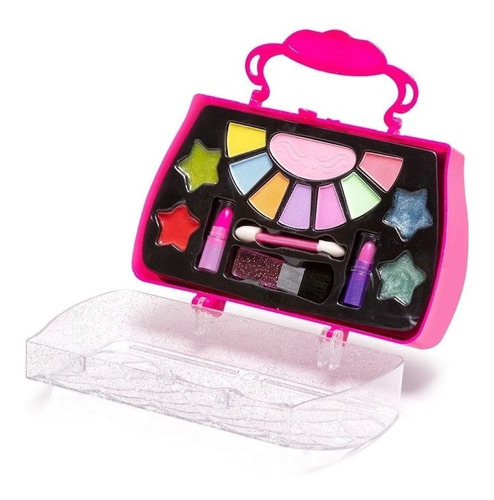 Kit Maquiagem Infantil Maleta Bolsa Batom Gloss Sombras Mk06