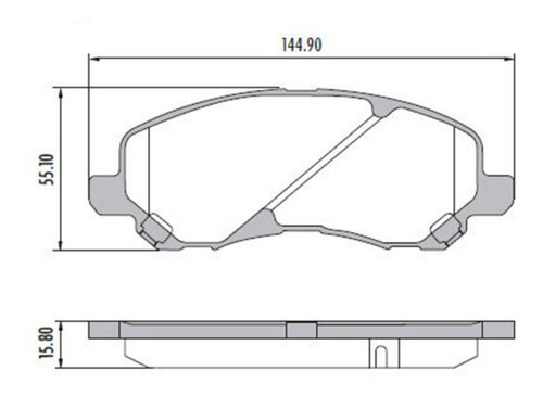 Pastillas De Freno Jeep Compass Delanteras Foto 3