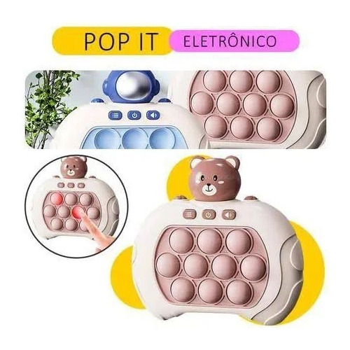Pop-it Mini Game Anti Stress Brinquedo Eletrônico C/ Pillhas
