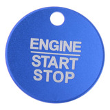 Car Start Stop Button Sticker Cover Inicio Parada Azul