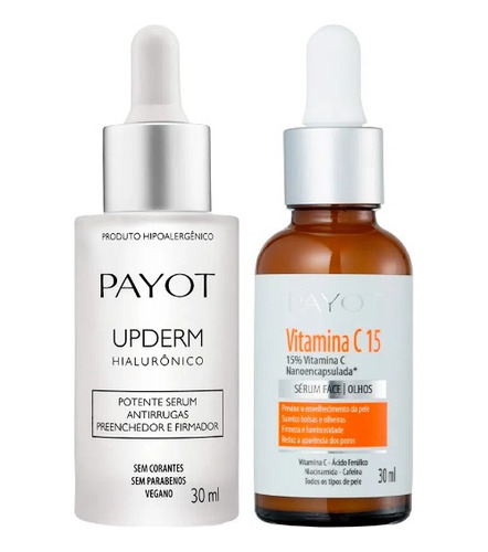 Kit Payot Upderm Hialurônico + Sérum Vitamina C15