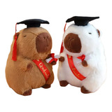 2 Bonecas Capivara De Formatura De 25cm, Brinquedo De