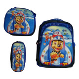 Mochila Escolar En Combo, Con Diseño De Paw Patrol