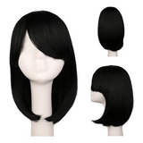 Lace Curta Wig Orgânica Aspectos De Cabelo Humano Com Franja