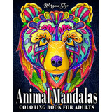 Libro: Animal Mandalas Coloring Book For Adults: 50 Stress-r