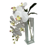 Haste Orquídea Silicone Flor C Folhas E Raizes 95cm Arranjos