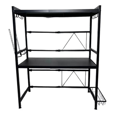 Mueble Para Trastes Expandible De 2 Niveles Color Negro | Envío gratis