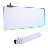 Mousepad Dr Catch, Antideslizante, Rgb, 30 X 80 Cm, Blanco