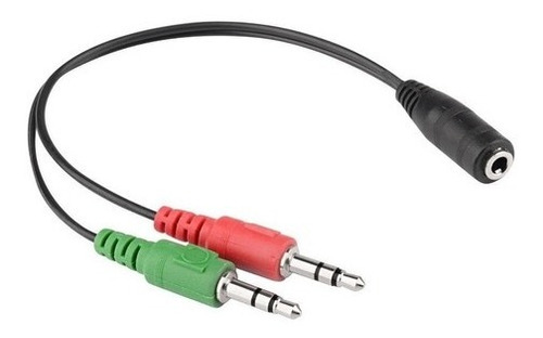 Cable Divisor Audio Plus Auxiliar 3,5 Audífono Micrófono