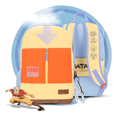 Mochila Juvenil Avatar Aang Backpack Avt006bp156a Color Multicolor Diseño de la tela Liso | Envío gratis