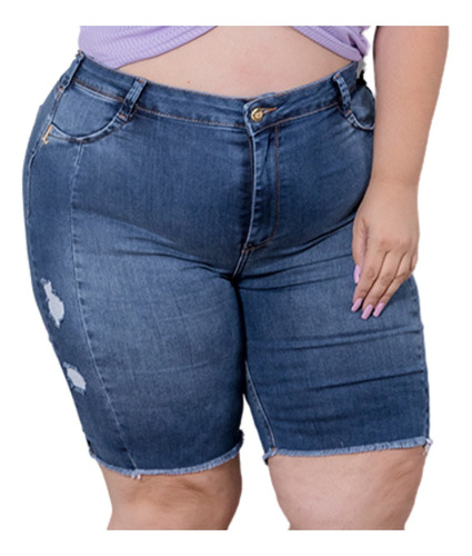 73227  Bermuda Básica Levanta Bumbum Plus Size