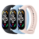 3correas De Silicona Compatibles Con Para Xiaomi Mi Band 5/6