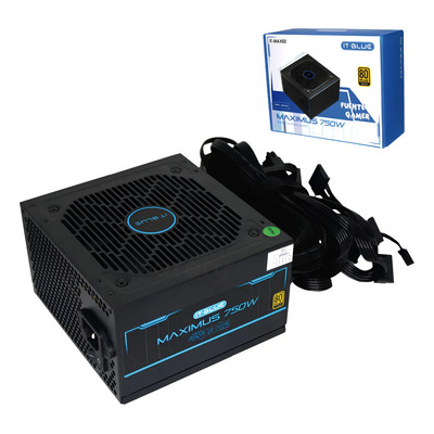 Archy Fuente De Poder 750W Gamer Certificada 80 Plus Gold Potencia Continua Color Negro | Meses sin interés