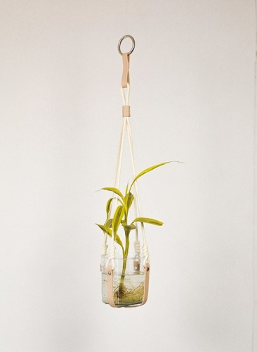 Vaso Decorativo Para Plantas, Vaso Suspenso De Vidro - Tam M