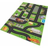 Tapete Pista De Carrinho Hotwheels + 5 Carrinhos Tpi01