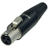 Coenctor Rean Xlr Tiny Hembra Para Cable De 3 Polos Rt3fc-b