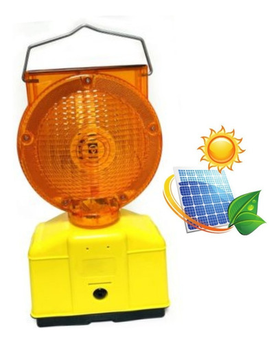 Baliza Luz 18 Cm Intermitente Led Con Encendido Solar 